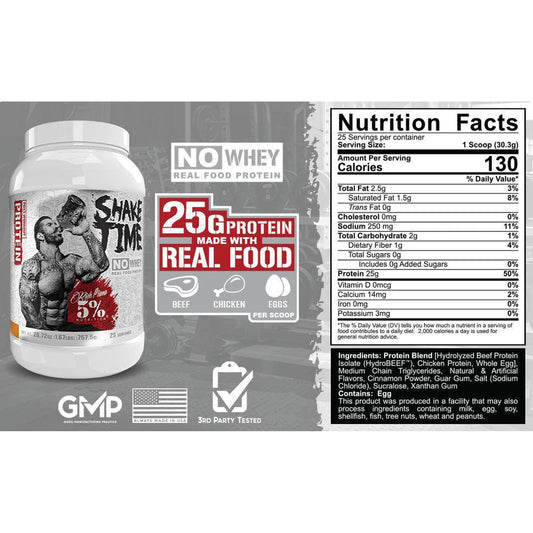 5% Nutrition Shake Time No Whey