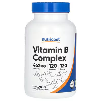 Vitamin B Complex - 120 Vegetarian Capsules - Midwest Vitamins & Wellness