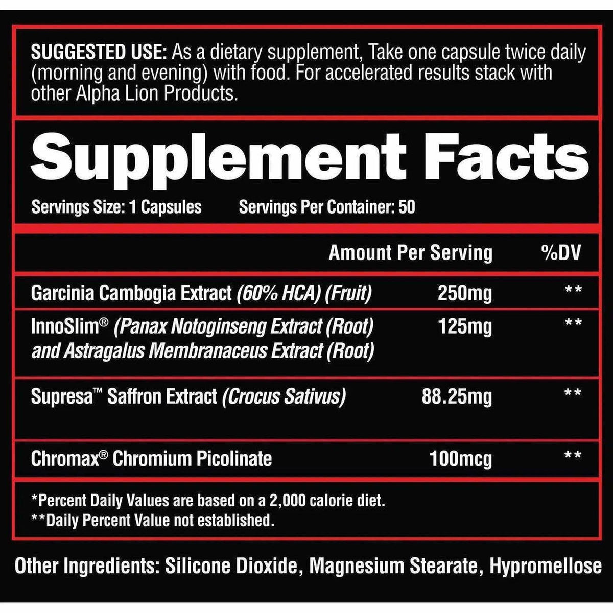 Alpha Lion Cravings Killer - 50 Capsules