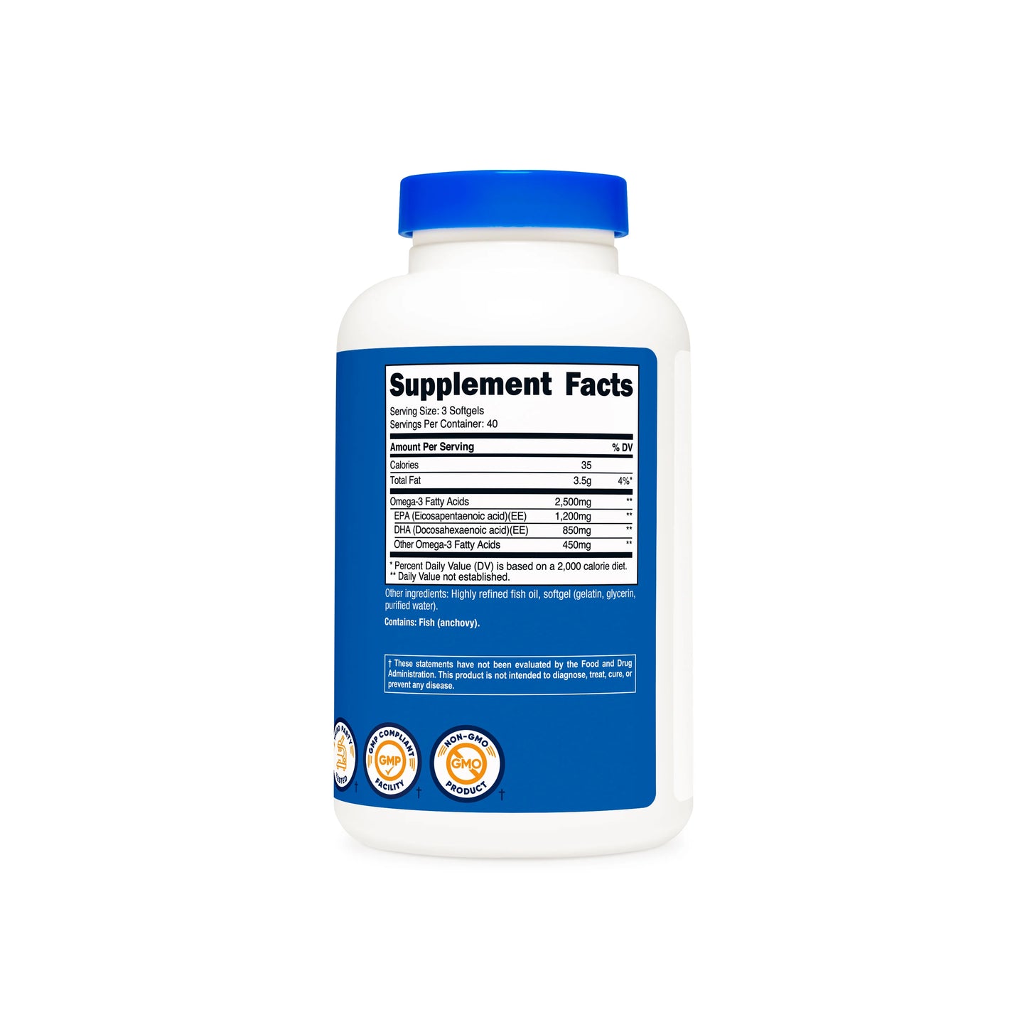 Nutricost Omega-3 Fish Oil 1000mg Softgels - EPA & DHA - Midwest Vitamins & Wellness