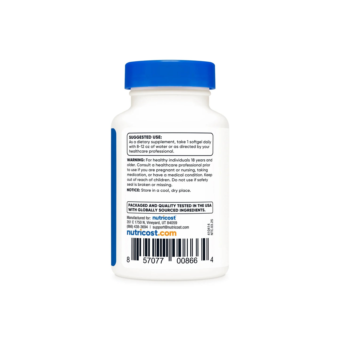 Nutricost Vitamin K2 + Vitamin D3 Softgels - Midwest Vitamins & Wellness