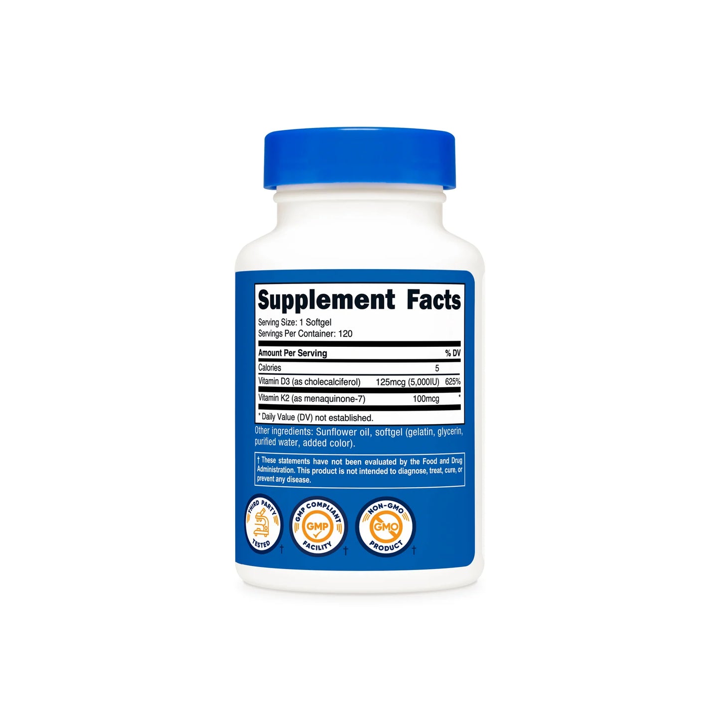 Nutricost Vitamin K2 + Vitamin D3 Softgels - Midwest Vitamins & Wellness