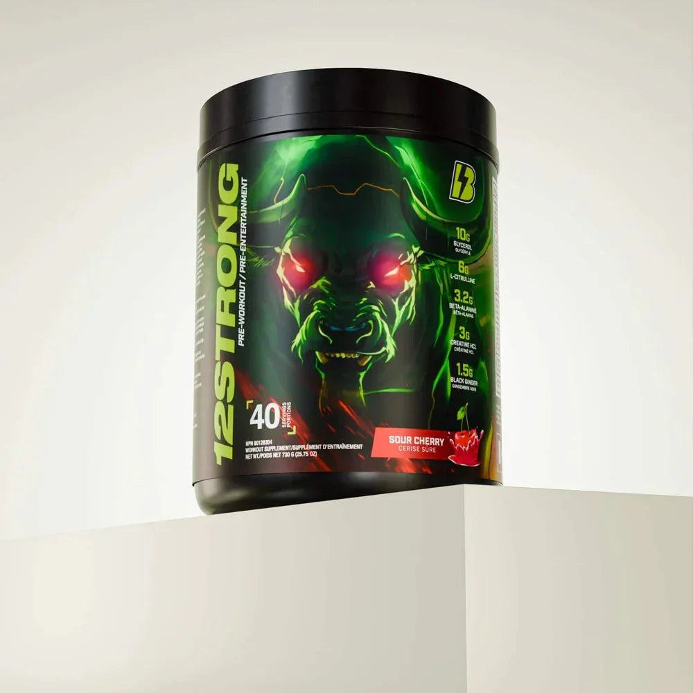 Bull Nutrition 12 Strong Pre-Workout Supplement - Midwest Vitamins & Wellness