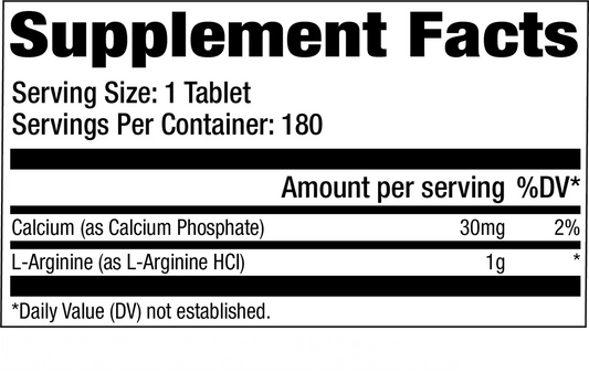 GAT Sport L-Arginine 180 Tablets | Nitric Oxide Booster for Muscle Pumps, Blood Flow & Workout Performance