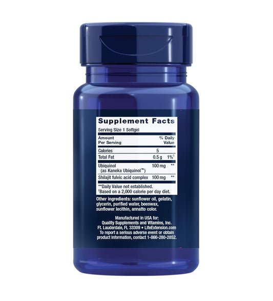 Life Extension Super Ubiquinol CoQ10 with Enhanced Mitochondrial Support