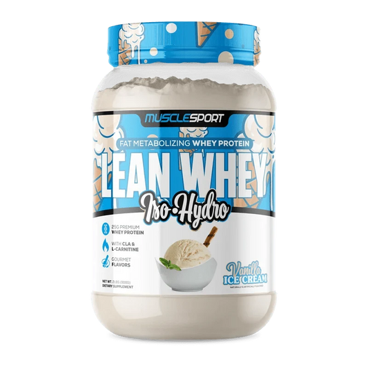 MuscleSport Lean Whey Iso Hydro with CLA, MCTs & L-Carnitine - 2lbs
