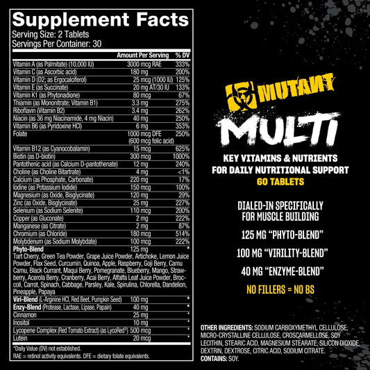 Mutant Multi Athlete's Vitamin 60 Tablets