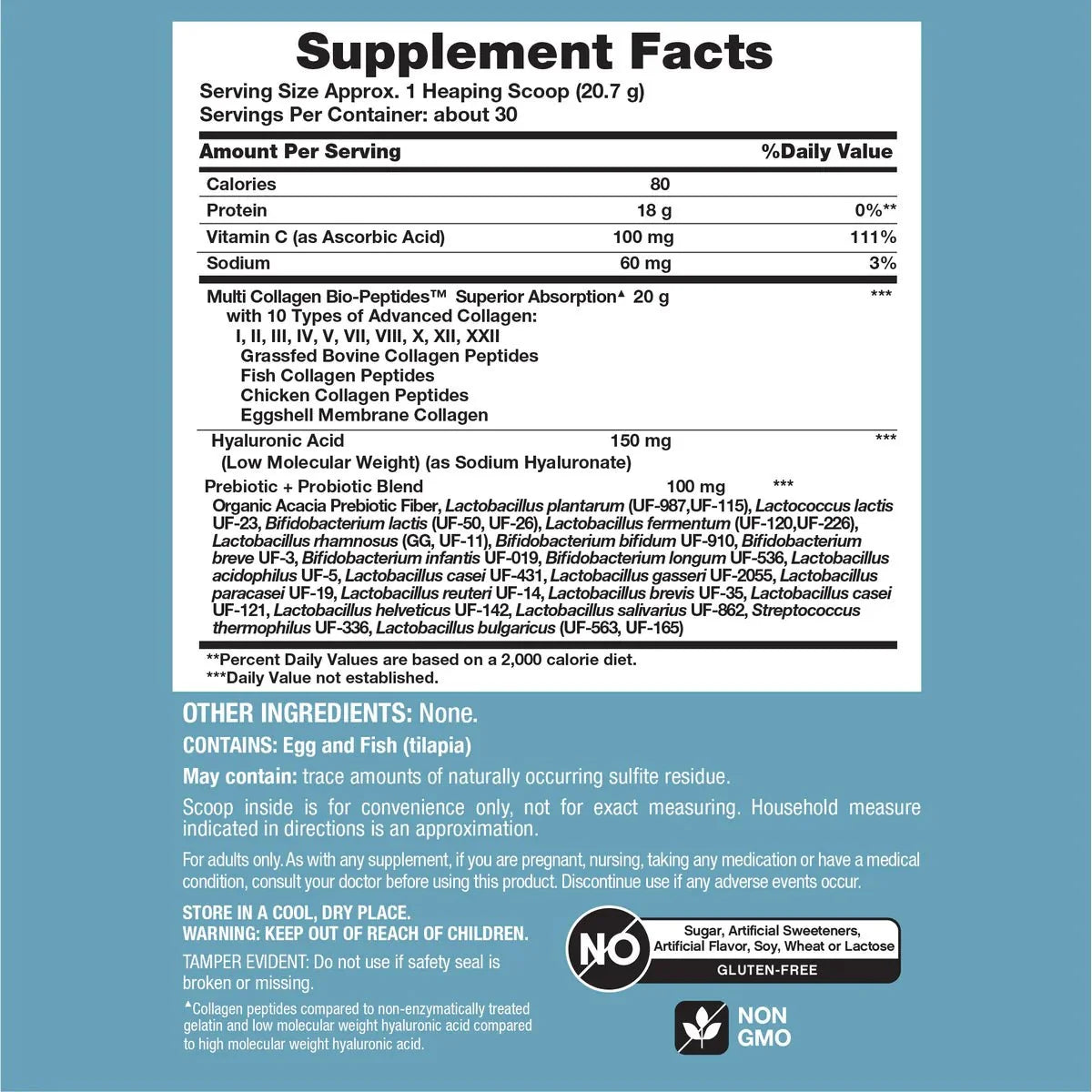 Neocell Multi Collagen Bio- Peptides 22 oz (30 Servings)