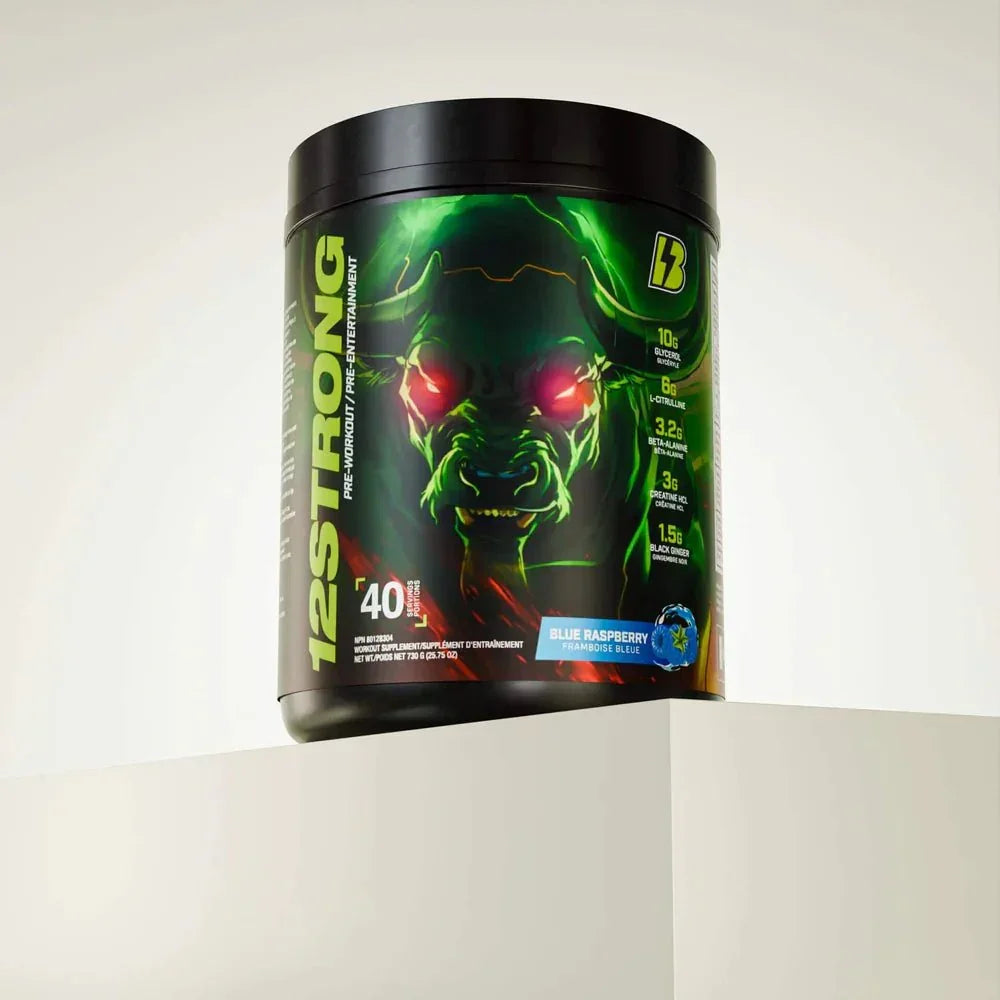 Bull Nutrition 12 Strong Pre-Workout Supplement - Midwest Vitamins & Wellness