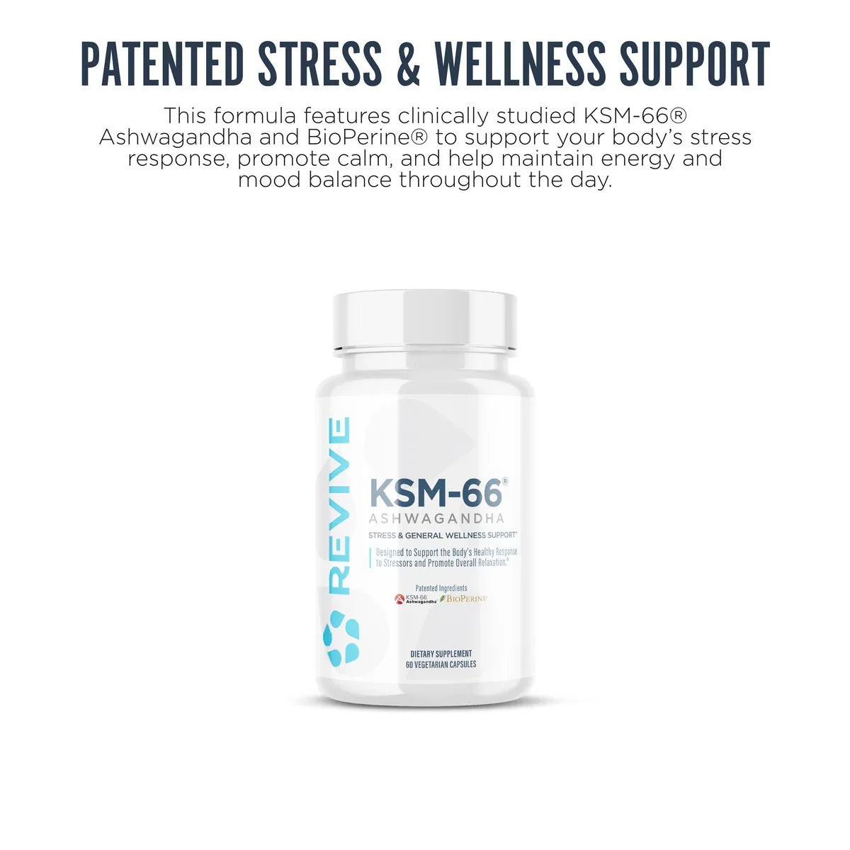 Revive Ashwagandha KSM-66 | Stress, Mood & Sleep Support | 60 Vegan Capsules