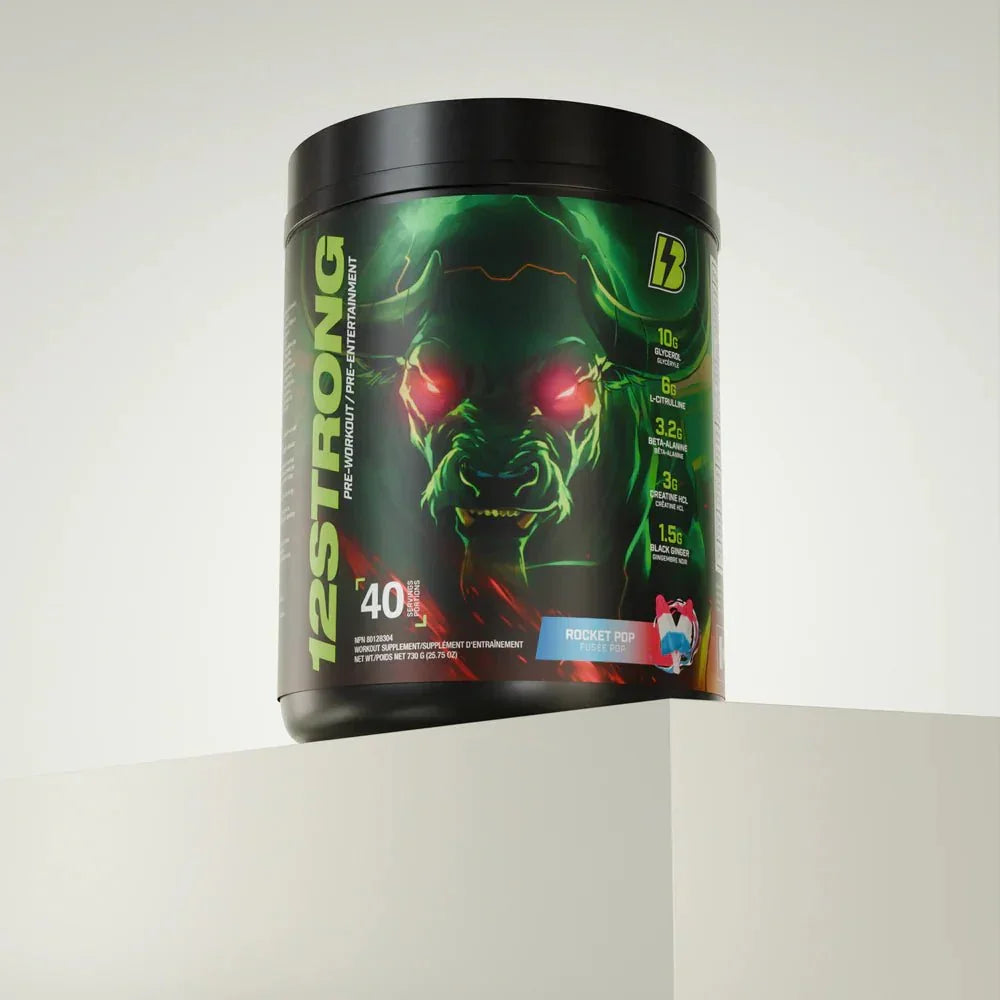Bull Nutrition 12 Strong Pre-Workout Supplement - Midwest Vitamins & Wellness