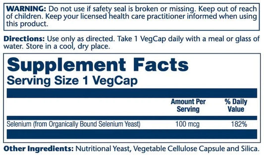Solaray Selenium 100mcg