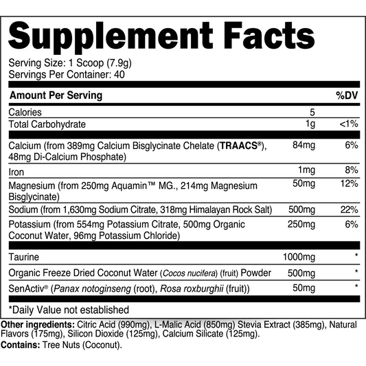 Transparent Labs Hydrate Electrolyte Formula