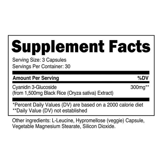 Transparent Labs Cyanidin 3-Glucoside 90 Capsules