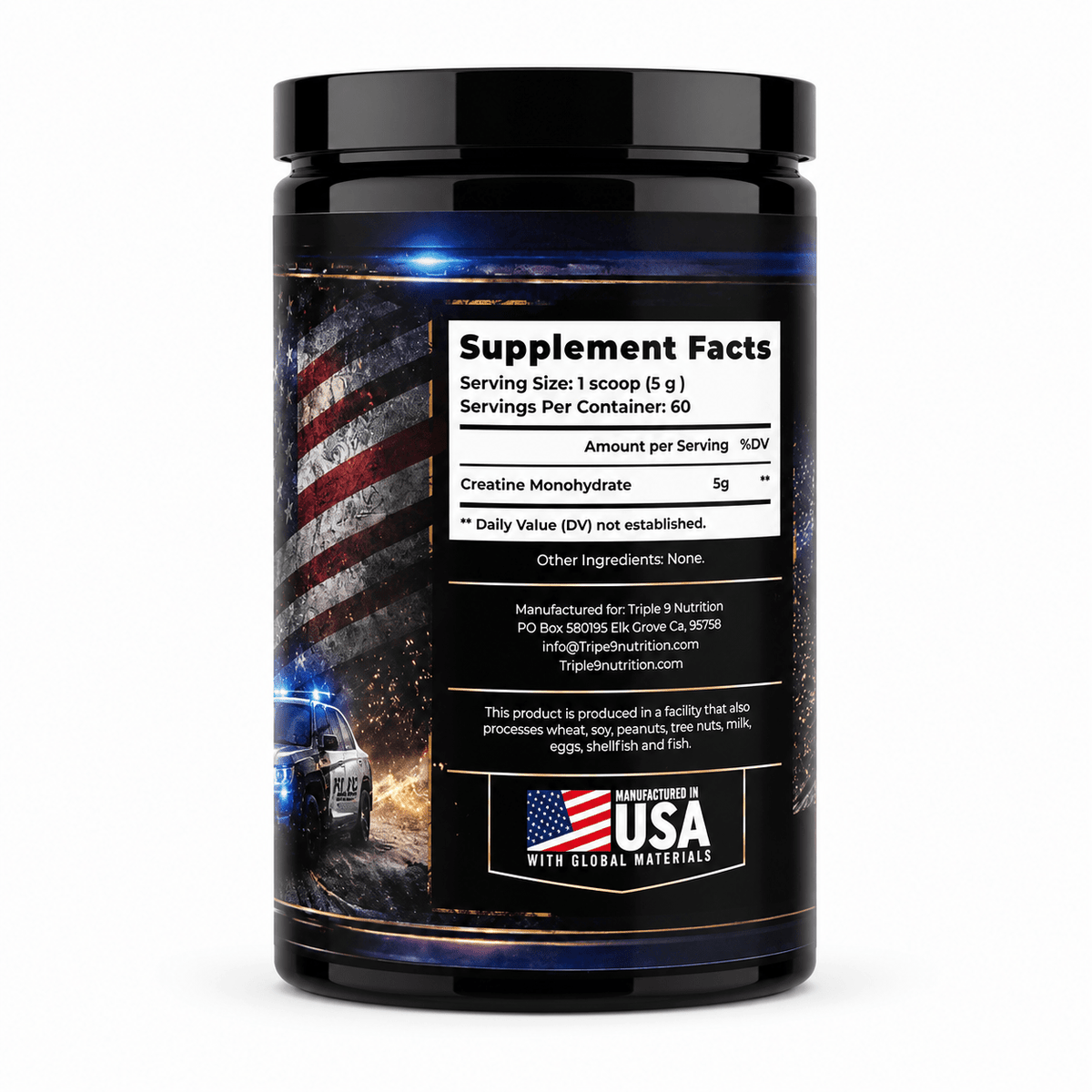 Triple 9 Nutrition Creatine Monohydrate 60 Servings