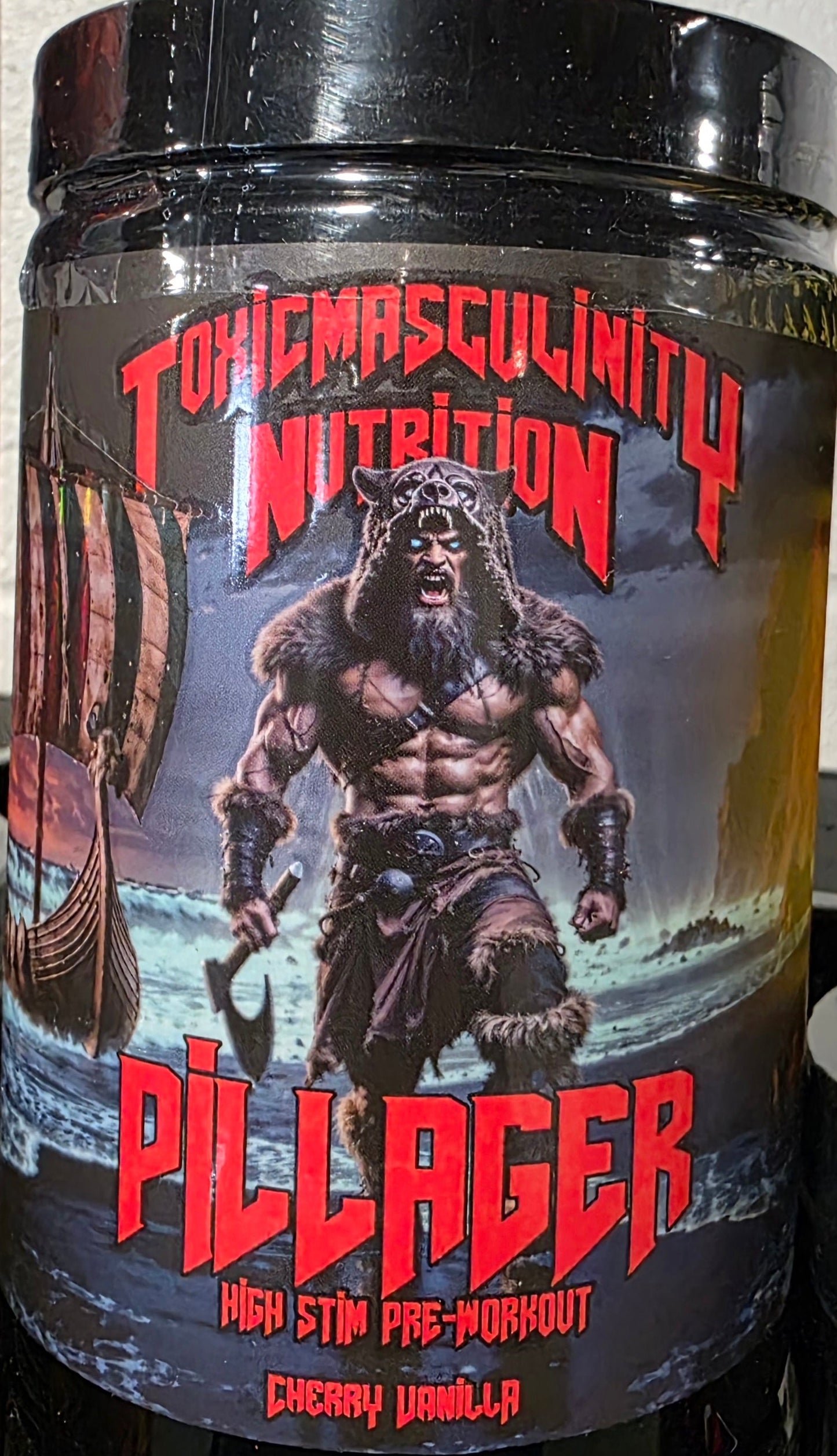 Toxic Masculinity PILLAGER | High Stim Pre-Workout | InnoSlim, CapsiAtra, CaloriBurn | 30 Servings