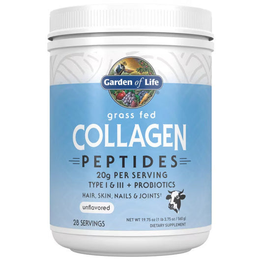 Garden of Life Grass Fed Collagen Peptides Powder Unflavored 28 Servings
