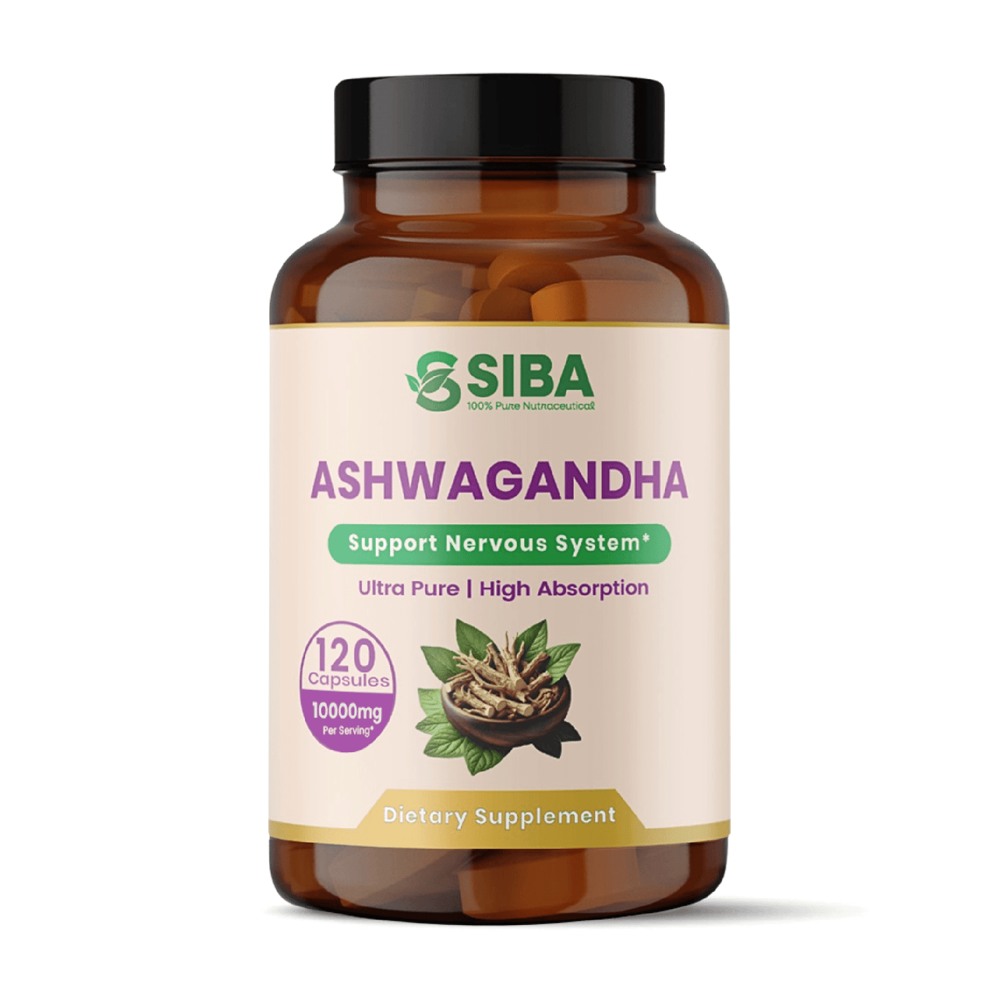Product image of Ashwagandha Capsules available at Midwest Vitamins & Wellness
