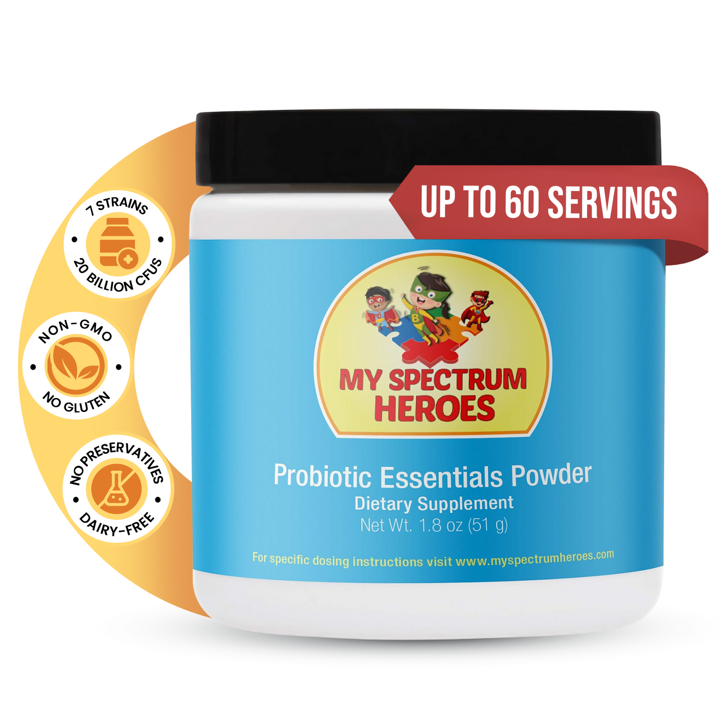 Probiotic Essentials Powder with Beneficial Bacteria