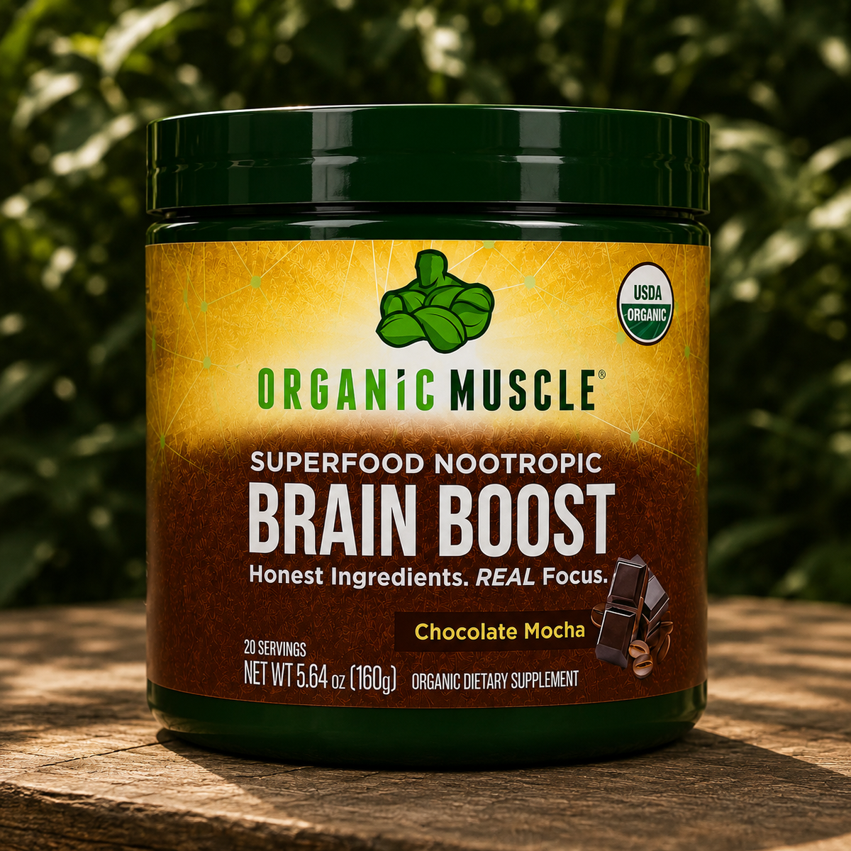Organic Muscle Brain Boost, Chocolate Mocha, 20 Servings