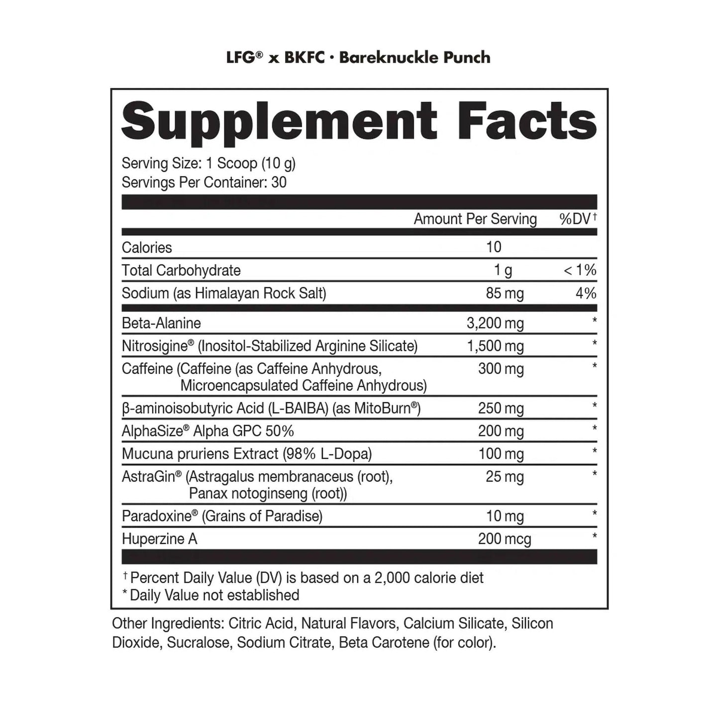 Bucked Up LFG Pre-Workout
