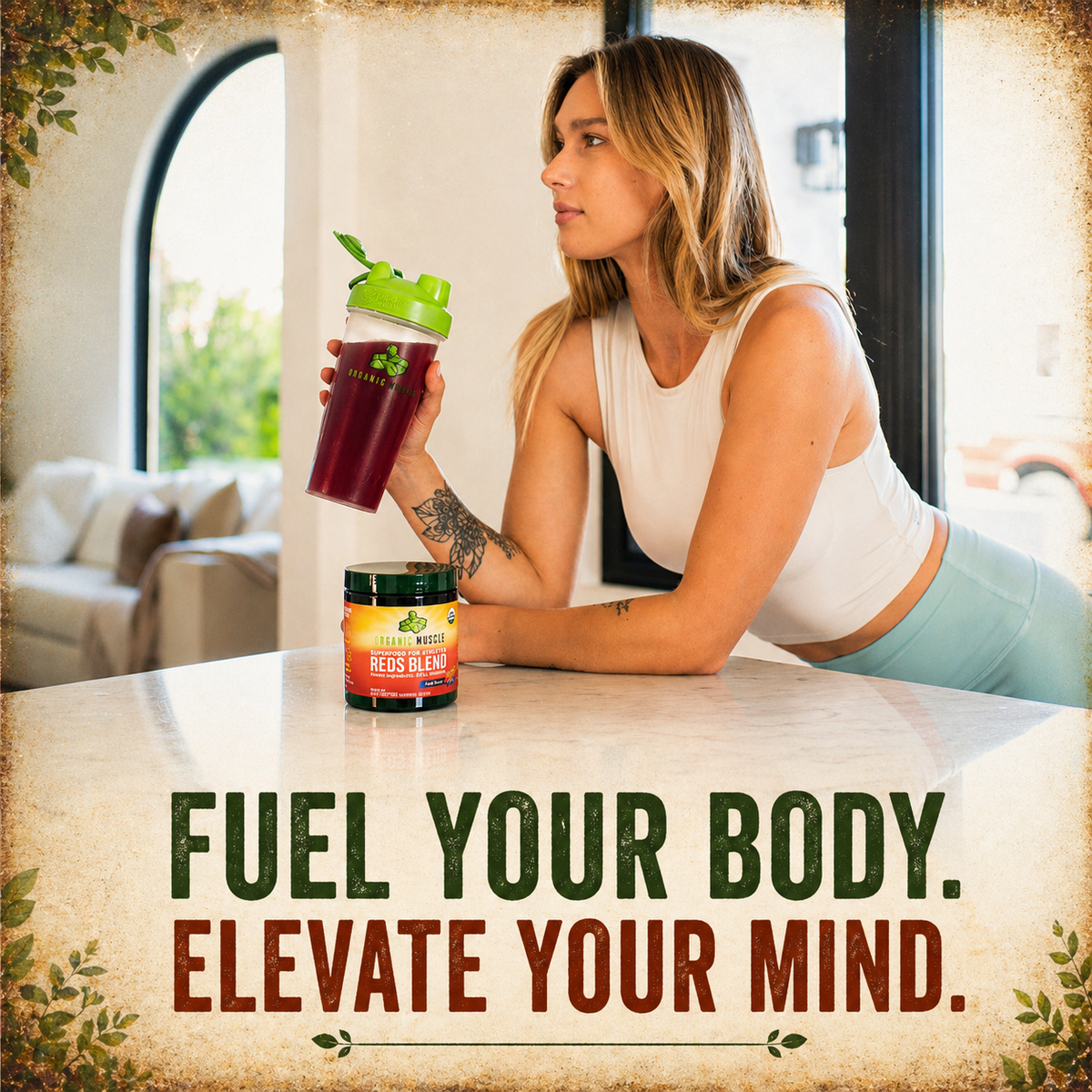 Organic Muscle Reds Blend, Raspberry, 30 Servings