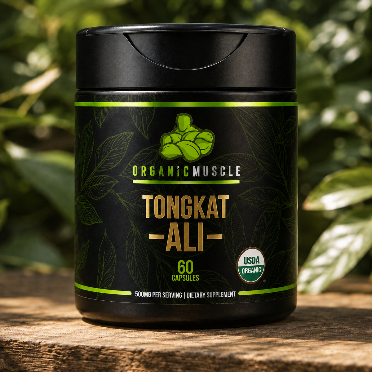 Organic Muscle Tongkat Ali, 60 Capsules