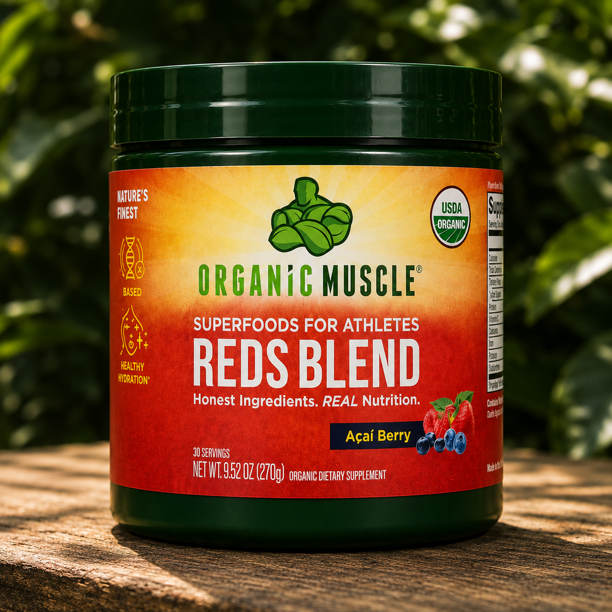 Organic Muscle Reds Blend, Raspberry, 30 Servings