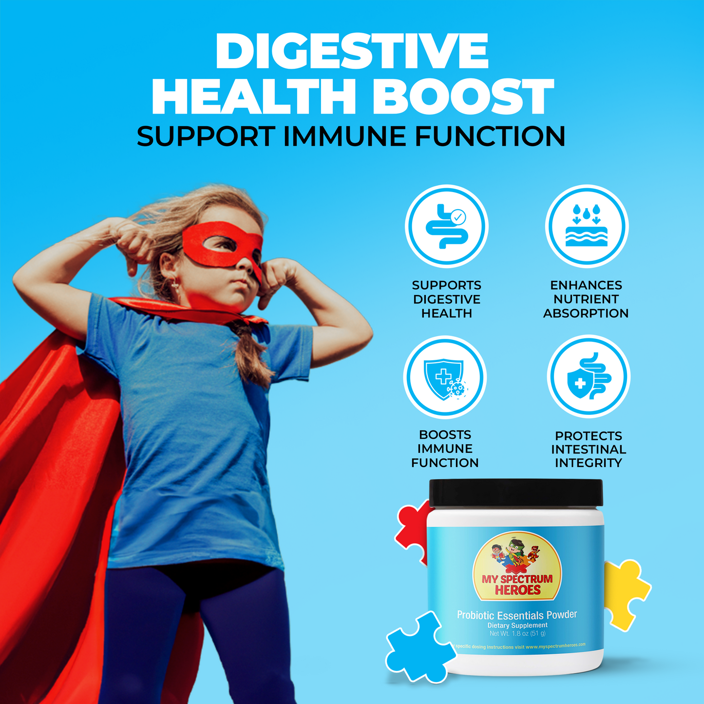 Probiotic Essentials Powder with Beneficial Bacteria