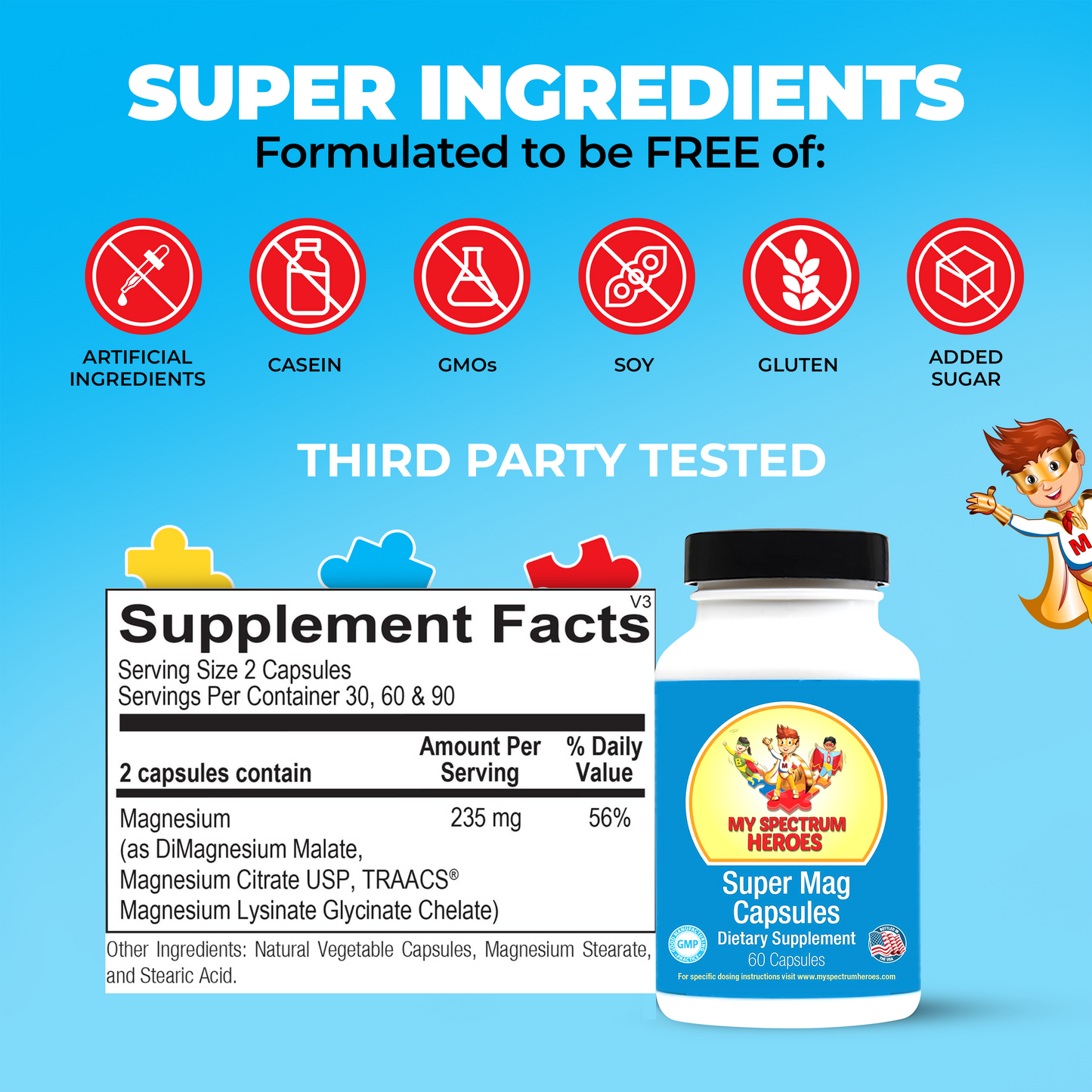 Super Mag Capsules – Magnesium Supplement