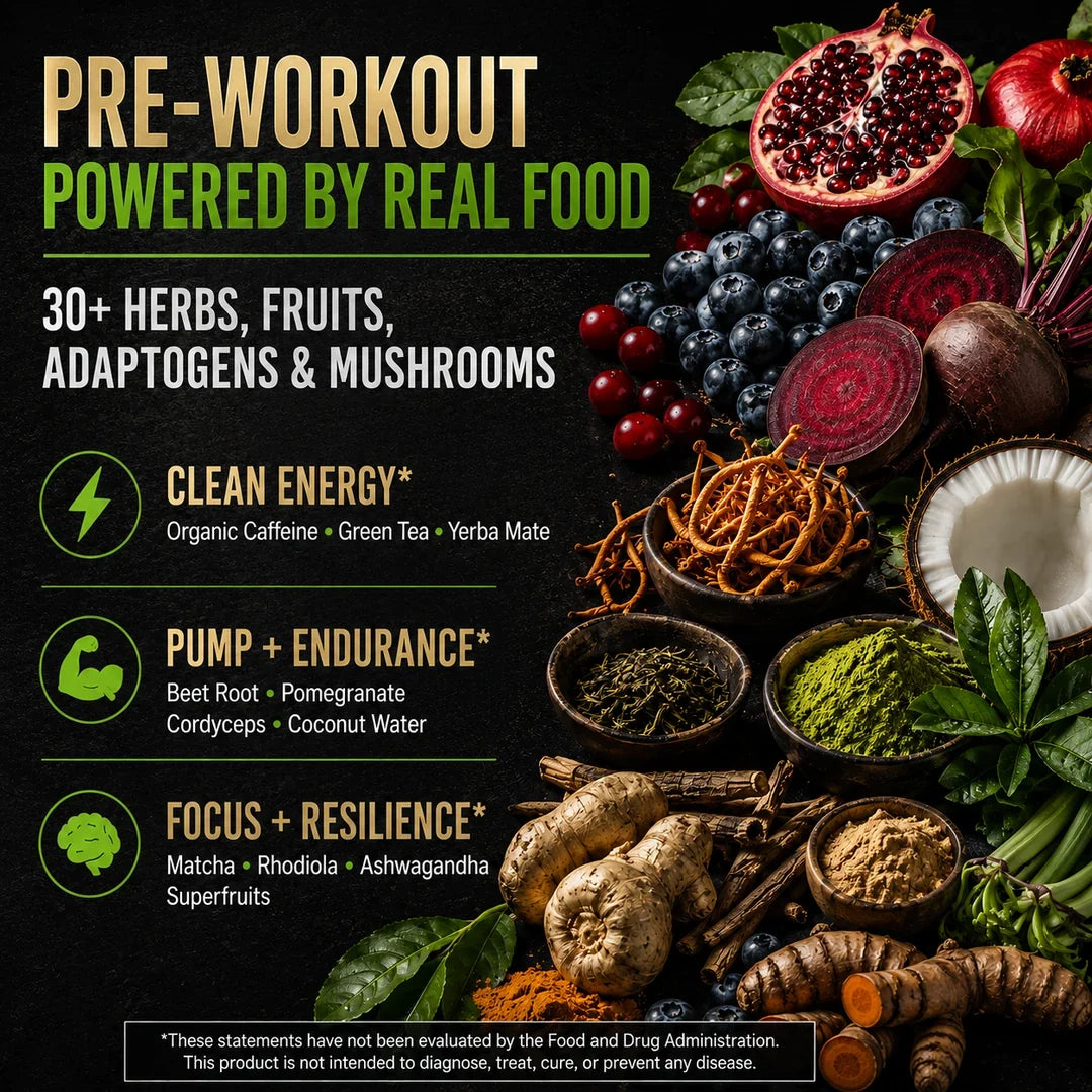 Organic Muscle Pre-Workout, Strawberry Mango, 20 Servings