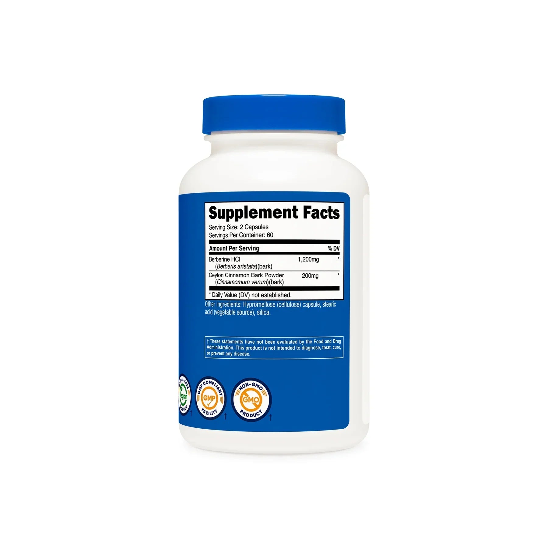 Nutricost Berberine HCI with Ceylon Cinnamon - Botanical Supplement - Midwest Vitamins & Wellness