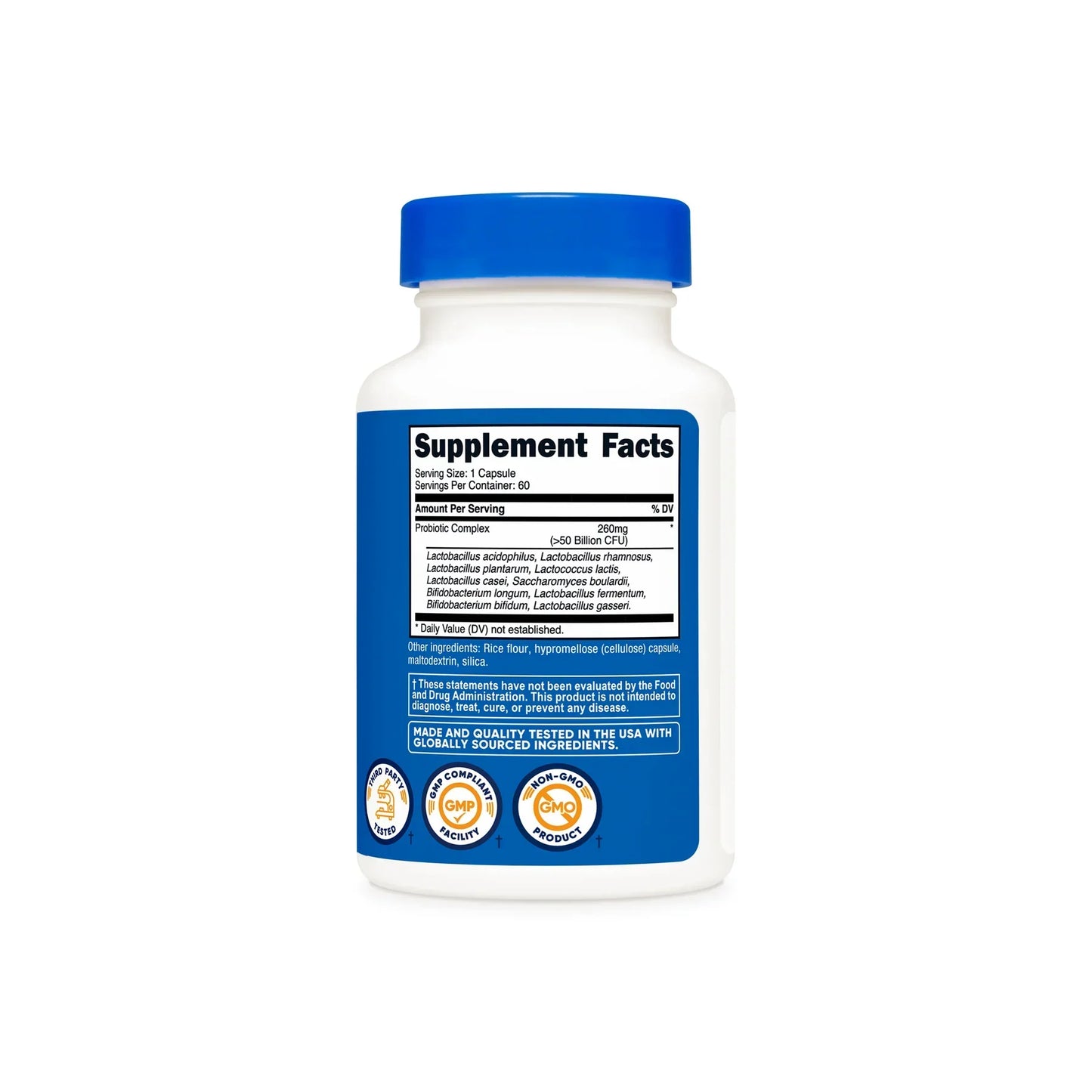 Nutricost 10-Strain Probiotic – 50 Billion CFUs - Midwest Vitamins & Wellness