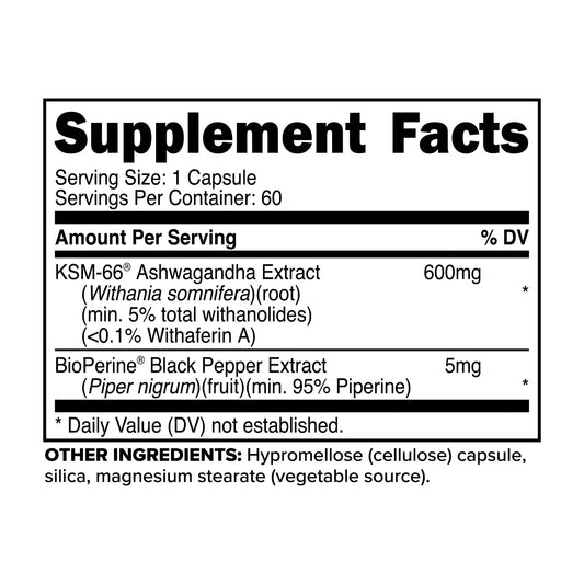 PrimaForce KSM-66 Ashwagandha Capsules - Midwest Vitamins & Wellness