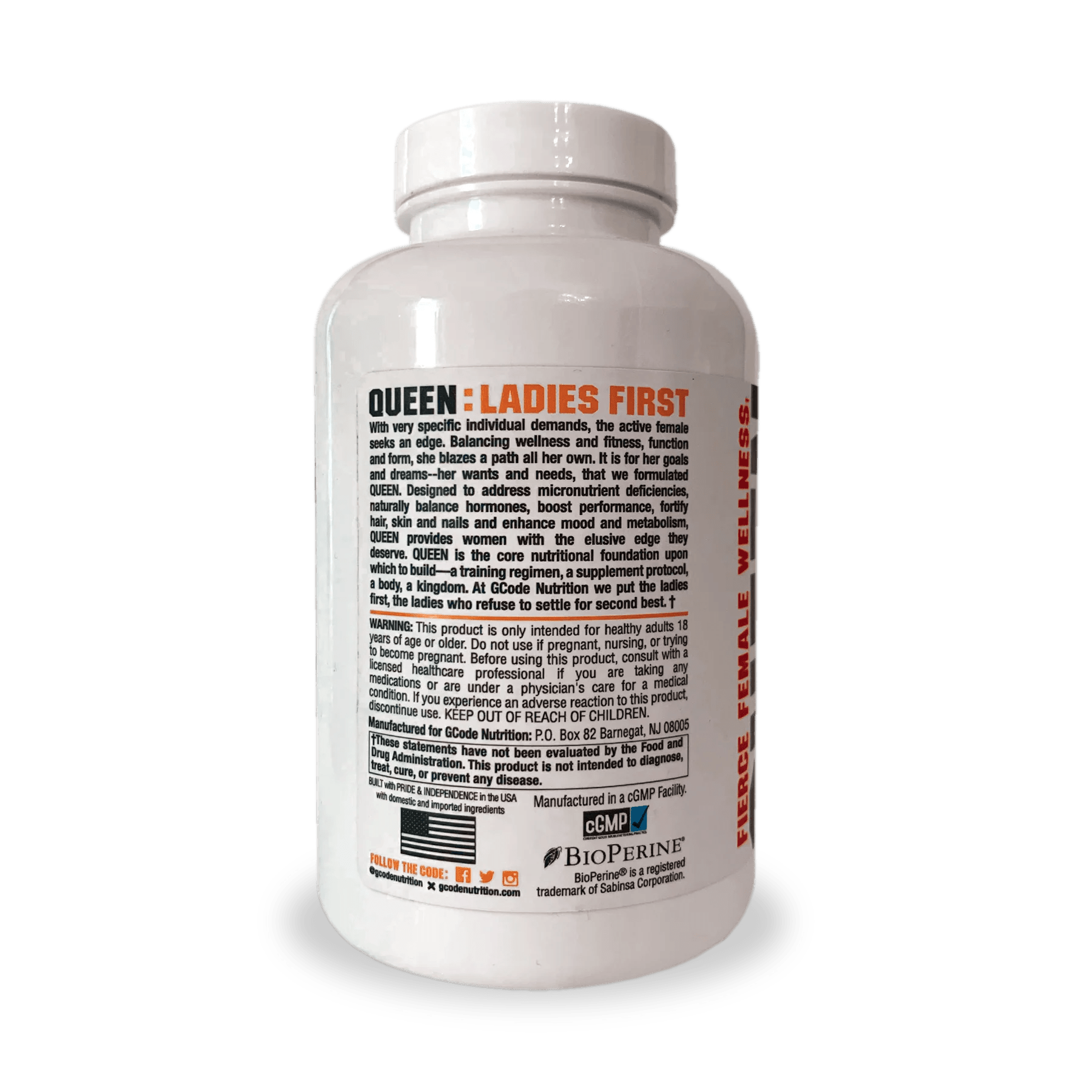 GCode Nutrition QUEEN: Fierce Female Wellness - Midwest Vitamins & Wellness