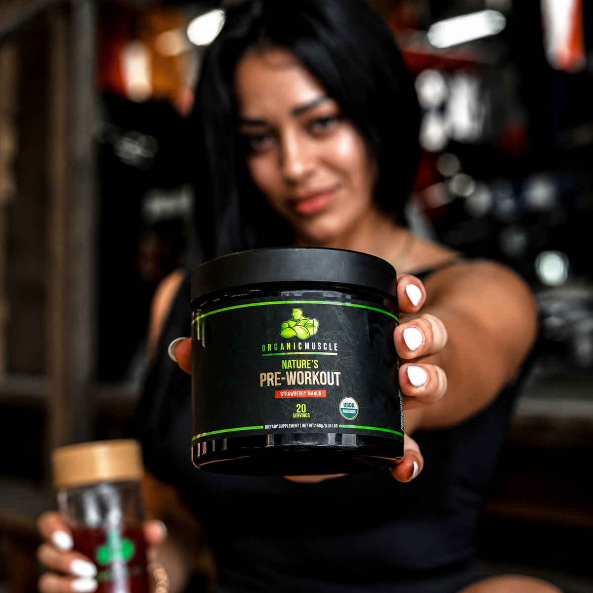 Organic Muscle Pre-Workout, Strawberry Mango, 20 Servings
