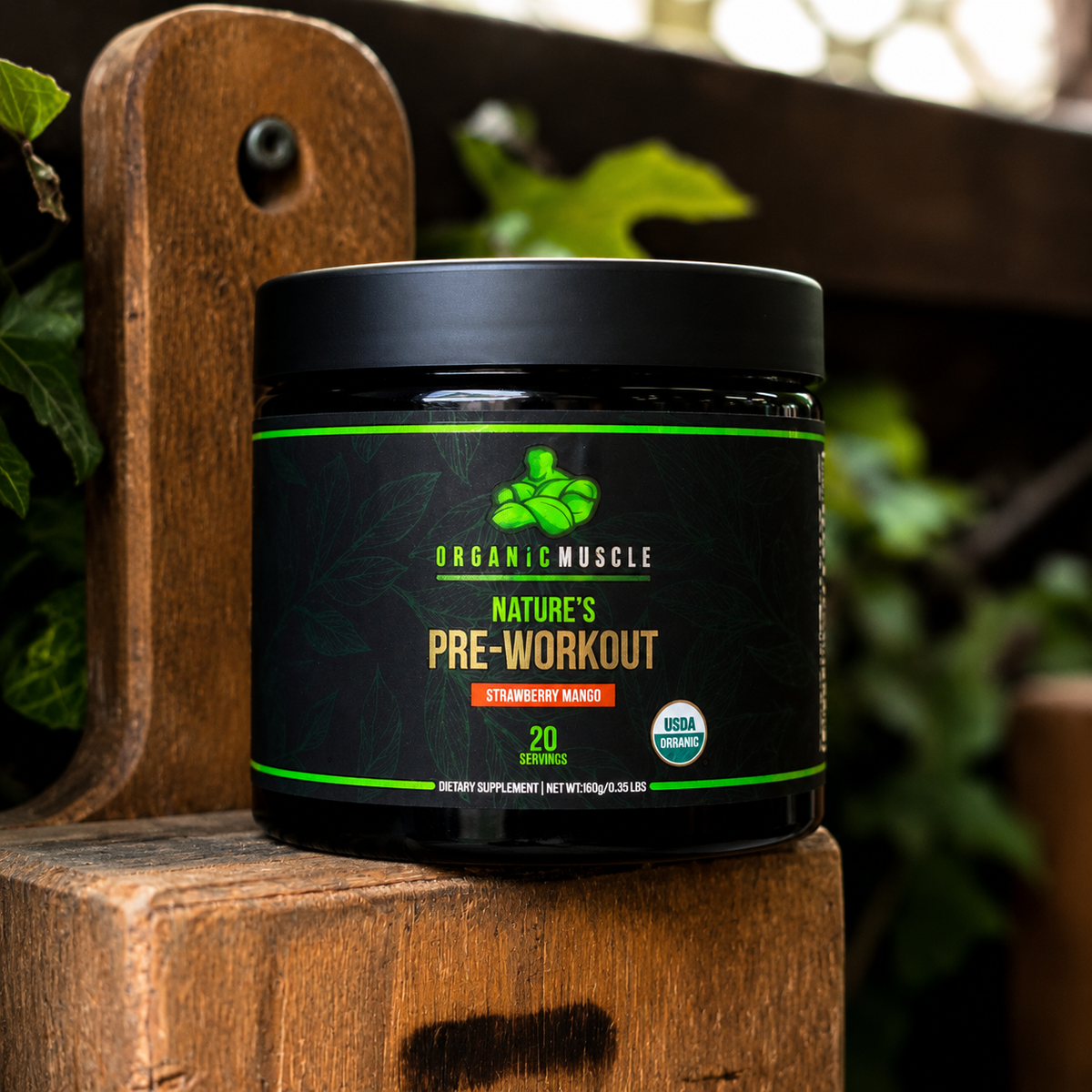 Organic Muscle Pre-Workout, Strawberry Mango, 20 Servings