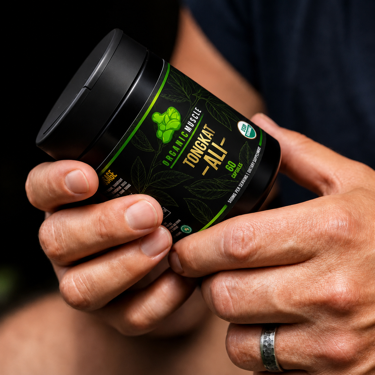 Organic Muscle Tongkat Ali, 60 Capsules