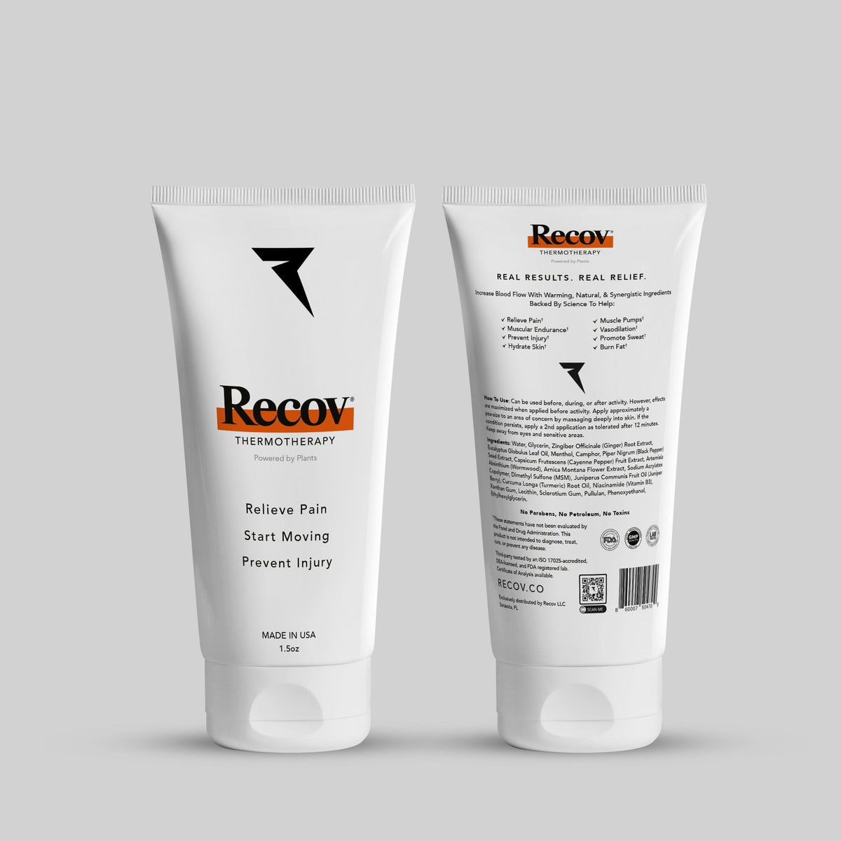 Recov 1.5oz | Plant-Powered Thermotherapy Topical | Travel Size