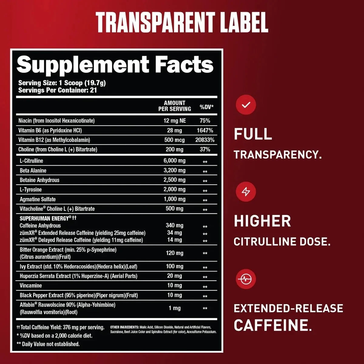 Alpha Lion SUPERHUMAN Extreme Pre-Workout