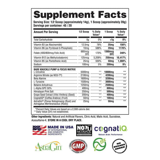 Apollon Bare Knuckle Non-Stimulant Pre-Workout - Midwest Vitamins & Wellness