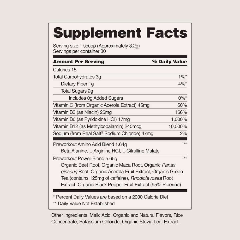 Nitric Oxide Organic Beets Pre-Workout