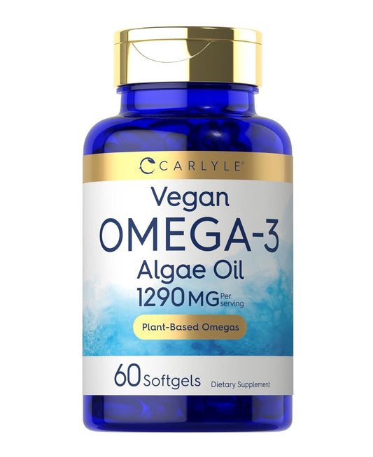 Carlyle Vegan  Plant Based Omega 3 Supplement - 1290 mg - 60 Softgels