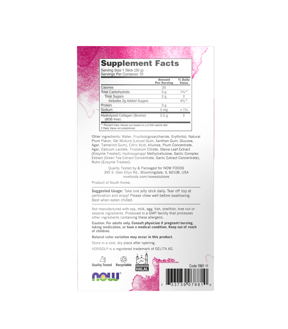 Now Collagen Jelly Beauty Complex Jelly Sticks