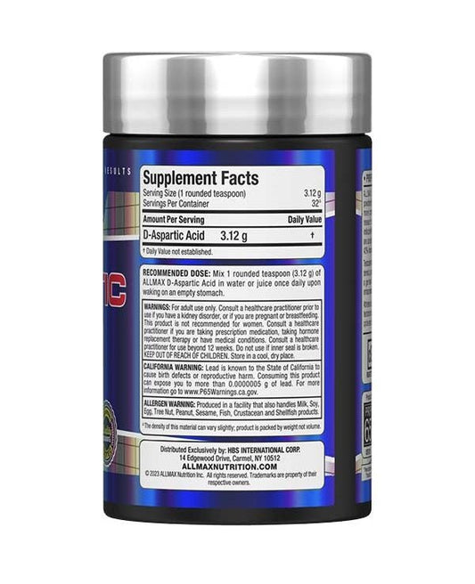 D-ASPARTIC ACID SUPPLEMENT 100G