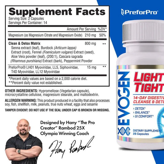 Evogen Light & Tight - 14 Day Digestive Cleanse & Detox