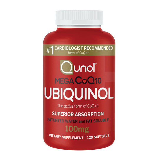 Qunol Mega Ubiquinol CoQ10, 100 mg -120 Caps