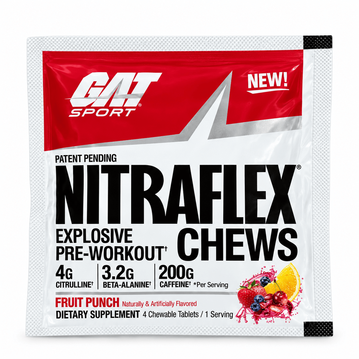 GAT Sport NITRAFLEX Pre-Workout Chews Sample