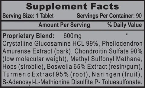 Hi-Tech Pharmaceuticals Joint Rx | Advanced Joint Support Formula with Glucosamine, Chondroitin & MSM