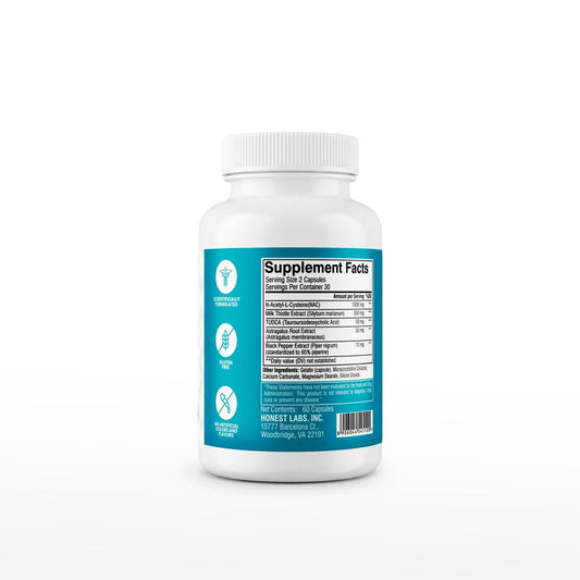 Honest Labs Liver – Healthy Liver Support | 60 Capsules